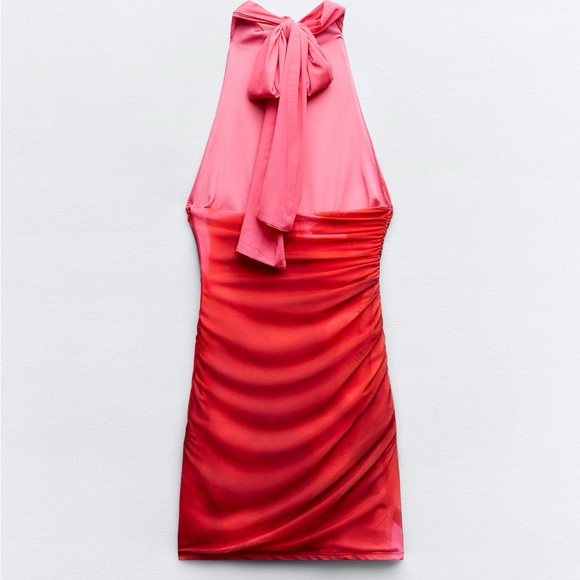 Zara Printed Tulle Dress - Picture 8 of 10